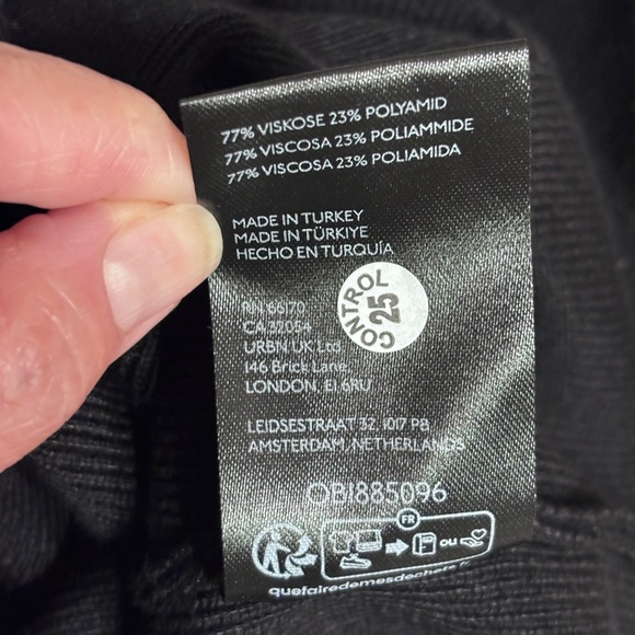 MAEVE x ANTHROPOLOGIE Black Square Neck Bell Sleeve Sweater Size Medium - Picture 7 of 10